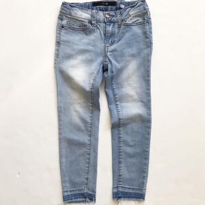 Joes Jeans raw hem light wash skinny jeans EUC 7Y